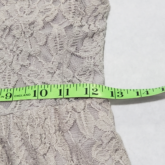 Jennifer Lopez Romantic Grey Lace Dress Size 0 - Picture 12 of 16